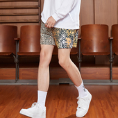 速干短裤 复古豹纹拼接潮流印花篮球运动休闲时尚 宽松 OFF美式 TIP