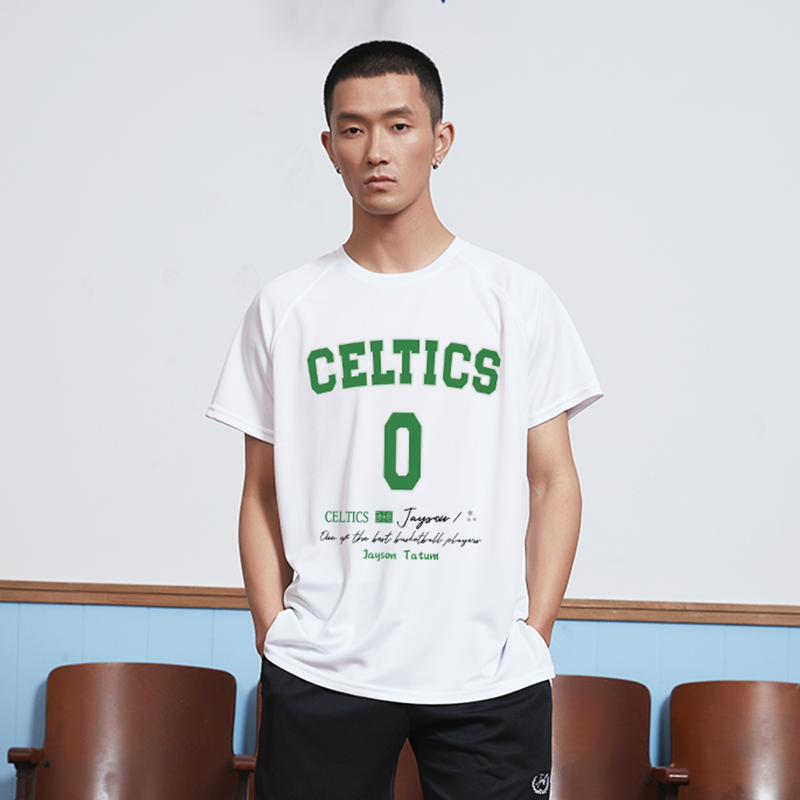 TIP-OFF美式凯尔特人塔图姆篮球运动速干宽松透气短袖T恤衫投篮服