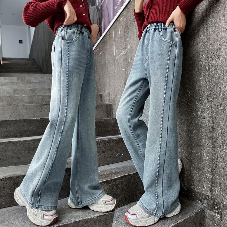 女童牛仔裤春秋新款时尚百搭洋气