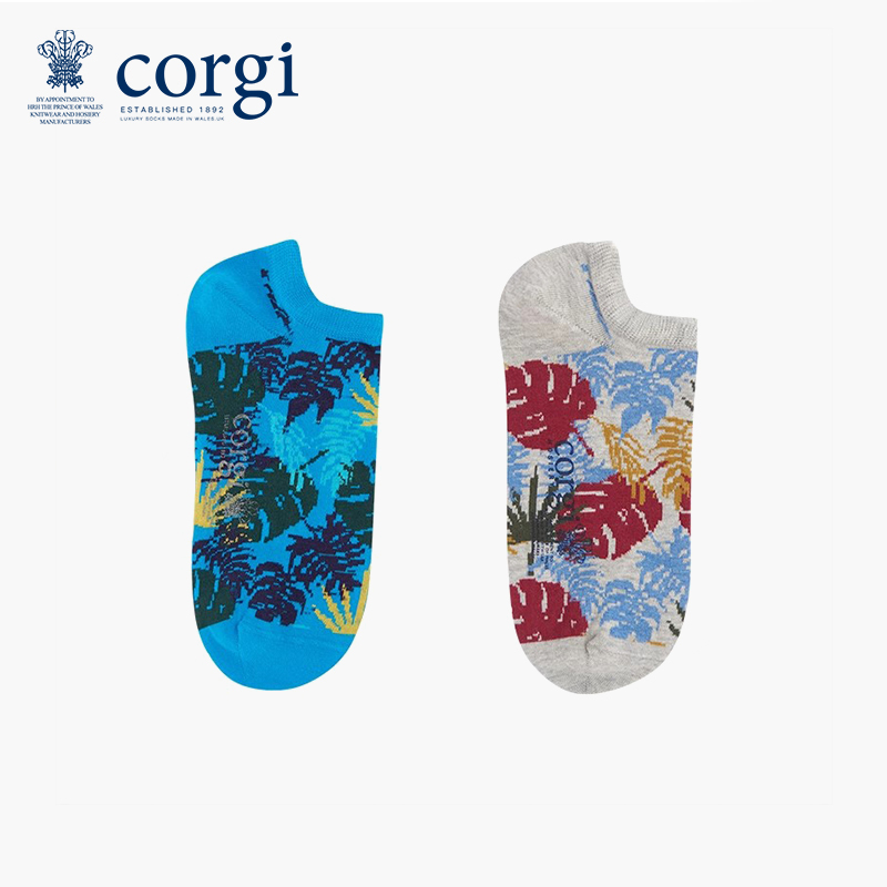 corgi英国个性风扎染印花袜子