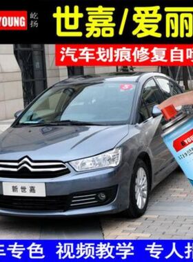 适用于雪铁龙世嘉全新爱丽舍汽车补漆笔铂金灰c4L珍珠白色水晶银