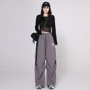 kpop女团舞台演出服jazz爵士舞蹈服装 黑白灰打歌服拉拉啦啦队套装