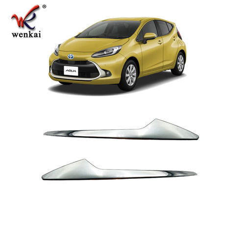 适用于丰田21款Aqua改装后视镜电镀防撞饰条 Prius C专用反光镜