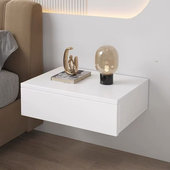 悬挂现代小户型创意床头柜卧室床边柜抽屉式 储物柜壁挂悬空小柜子