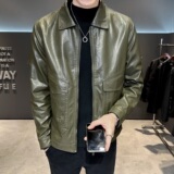 2025年秋冬新款男机车PU皮夹克皮衣男外套9881P135198现货，男装夹克，电商B217