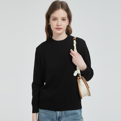 2025薄款纯棉女打底衫套头女士上衣内搭外穿针织毛衣春秋款宽松