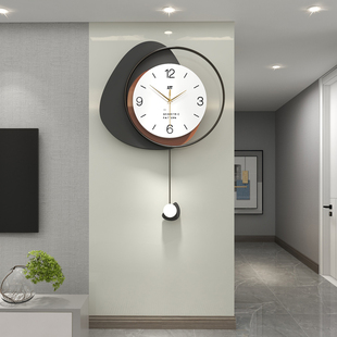 钟表挂钟简约现代客厅家用时尚 2024创意挂表大气网红装 饰时钟挂墙