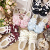 冬毛绒增高女鞋 中二学院原创lo鞋 秋冬上新 暖芙芙加绒lolita鞋