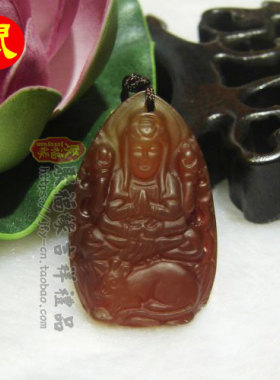 天然红玛瑙生肖吊坠项链珠链男属虎牛马女挂饰