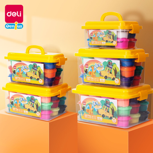 得力超轻粘土24色儿童学生幼儿园男女孩手工彩泥36色黏土工具套装