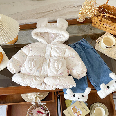 【现货】DW259833儿童羽绒服2025冬季新国标90白鸭绒女童羽绒服