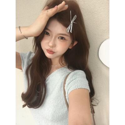 韩系甜美海盐巧克力芭蕾风针织衫