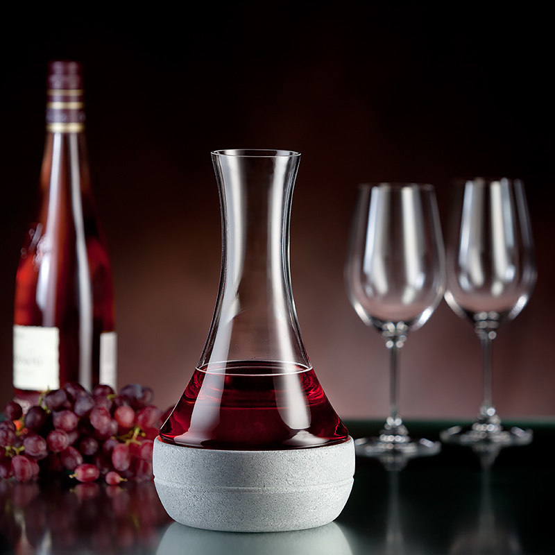 芬兰醒酒器 HUKKA天然滑石红酒冰镇器皿 冰镇罐创意设计盛酒器皿