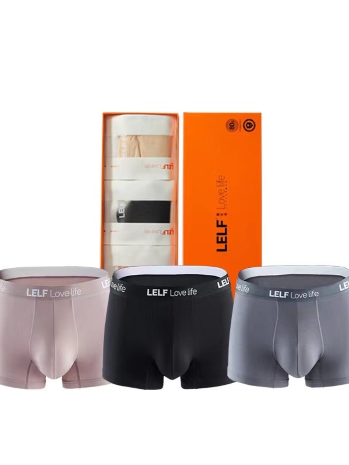 E时代抗菌内裤LELF大女士三角短裤舒适透气莫代尔棉男士平角200斤