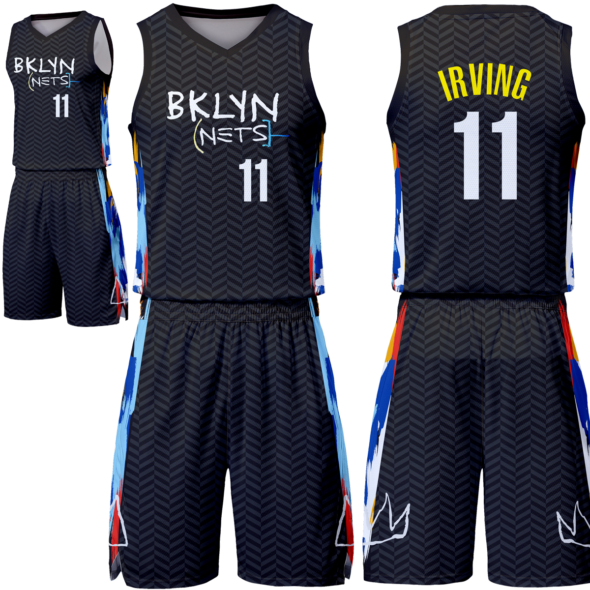 新赛季套装7号涂鸦全身印篮网