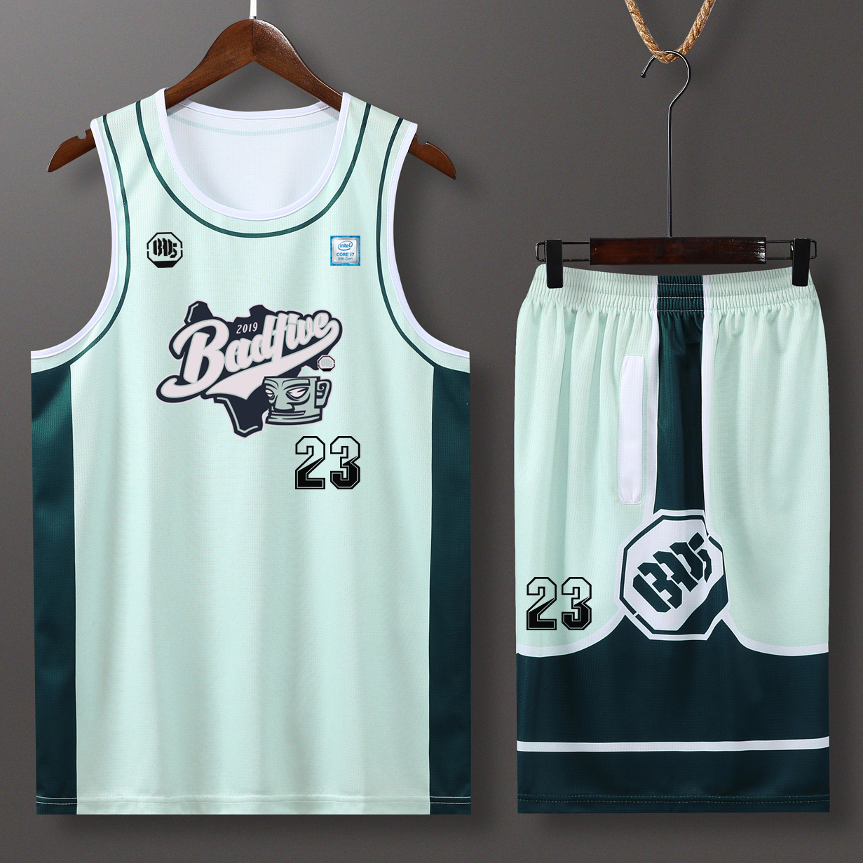 2K篮球服套装男女训练服学生球服少不入川球衣街头篮球服印号LOGO