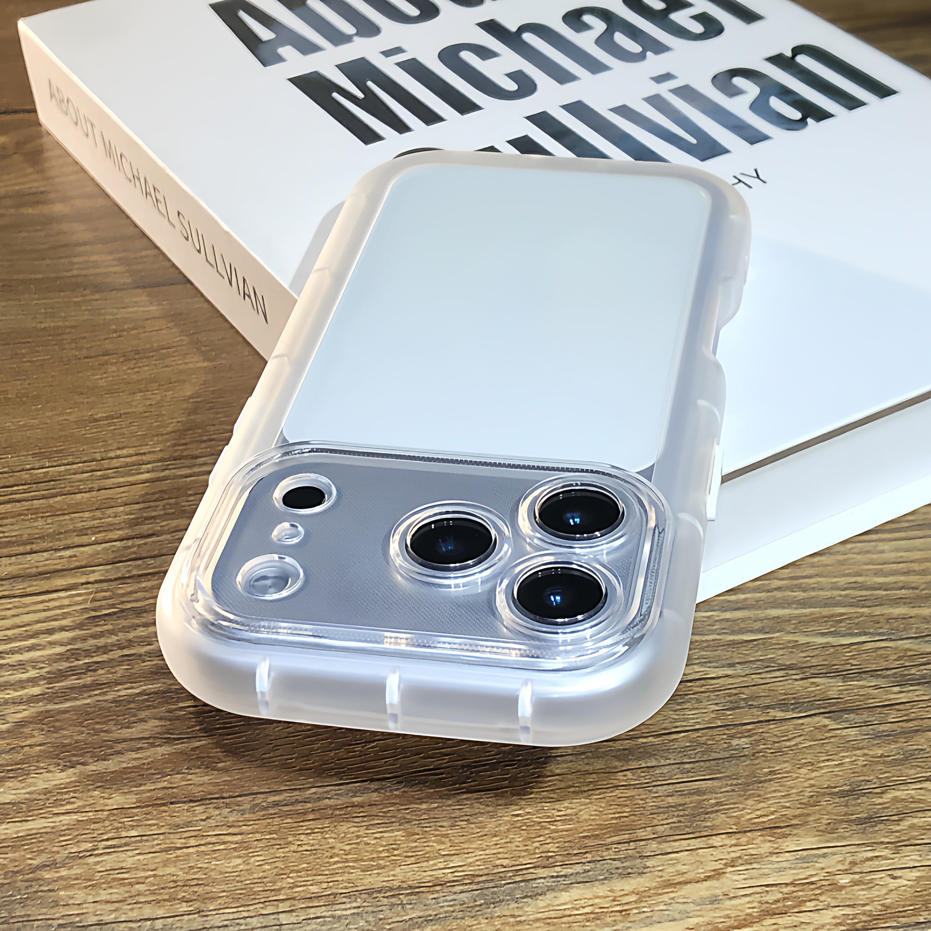 加厚圆边适用苹果16/17promax手机壳14pro透明防摔iphone11保护套简约15pro软胶16promax网红全包镜头男17女