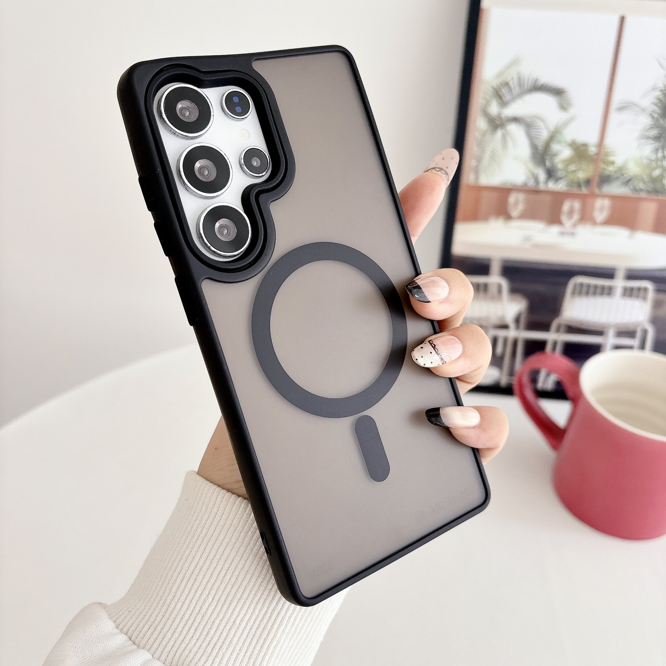适用三星s25ultra手机壳情侣s23plus全包大孔s24uItra磨砂肤感s24磁吸s23u防摔s22u高级感s24+外壳s22u充电