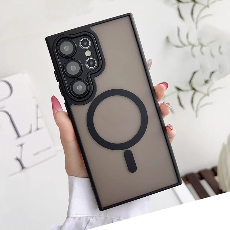适用三星s24ultra手机壳带镜头膜s23plus摄像头全包s25u磨砂肤感s24磁吸s23u防摔s22u高级感s24+外壳s22u