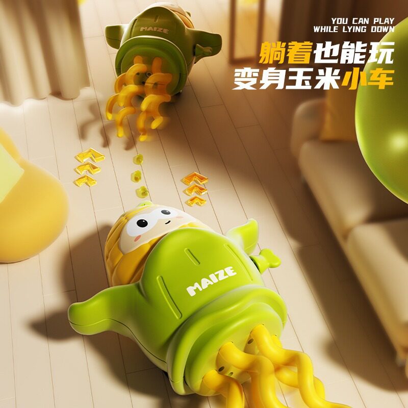 跨境爆款发条上链跳舞玉米扭扭小玉米趣味创意解压小玩具