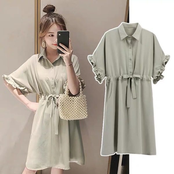 孕妇夏装雪纺连衣裙时尚款可哺乳夏天裙子潮妈外出喂奶衣2021新款