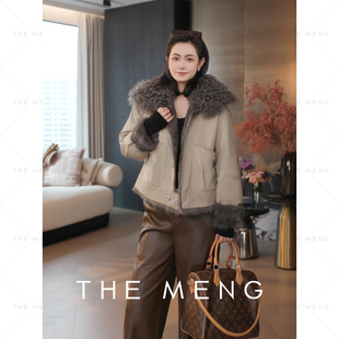 托斯卡纳羊毛皮兔毛皮一体两穿皮草 繁星 THE MENG