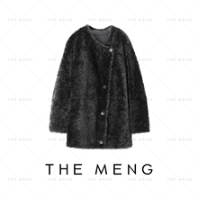 THE MENG【情话】Lacon拉贡羊皮革皮毛一体皮草