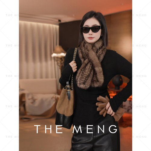 THE MENG【见面礼】珍宝雪兔贵妇级单品软糯皮草围巾