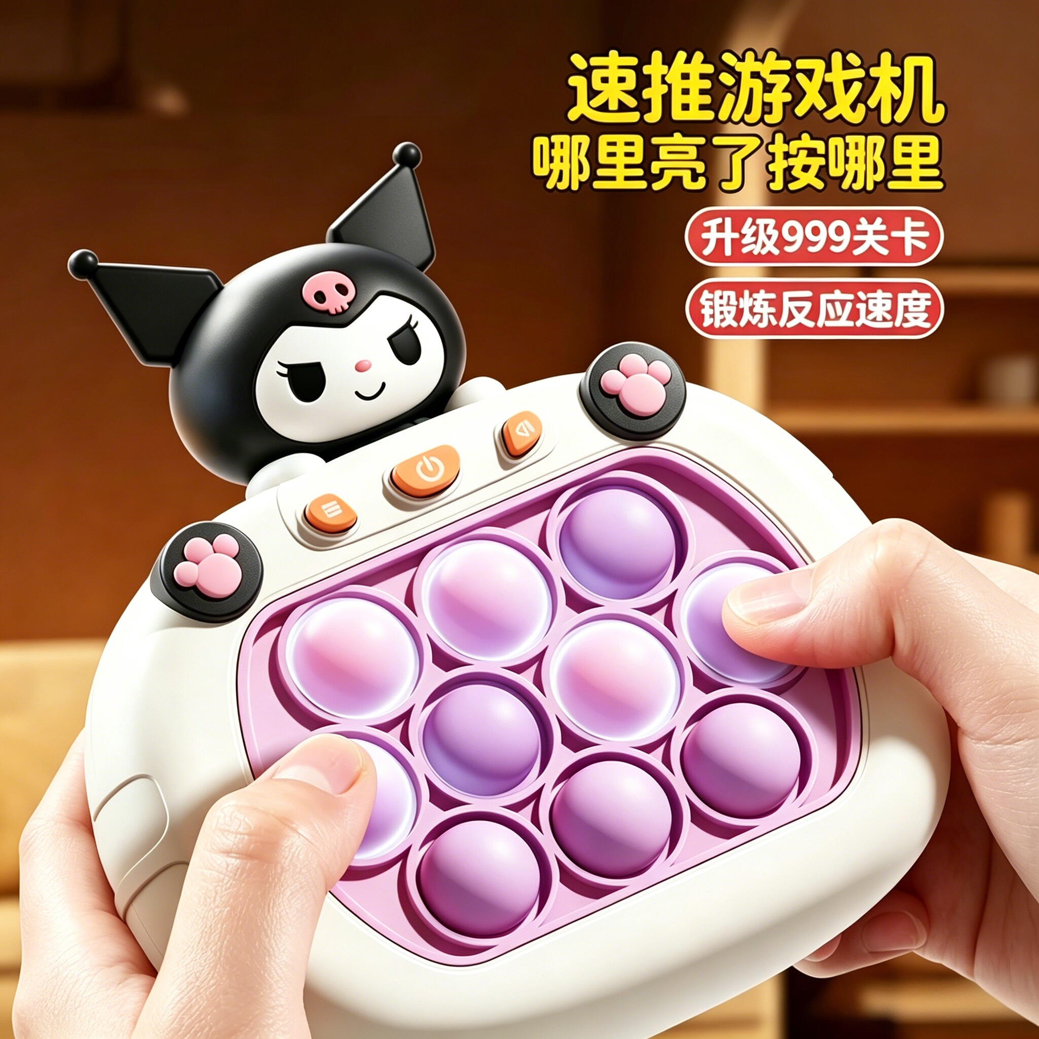 益智手掌游戏机按按乐打地鼠玩具图片