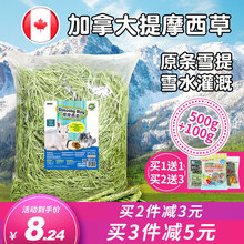 超级兔子草北提摩西草段新鲜龙猫草粮进口干草兔草荷兰猪饲料600g