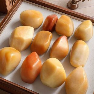 新疆戈璧滩乌尔禾彩石天然金丝玉颜色多彩玉质细腻适合雕刻把玩