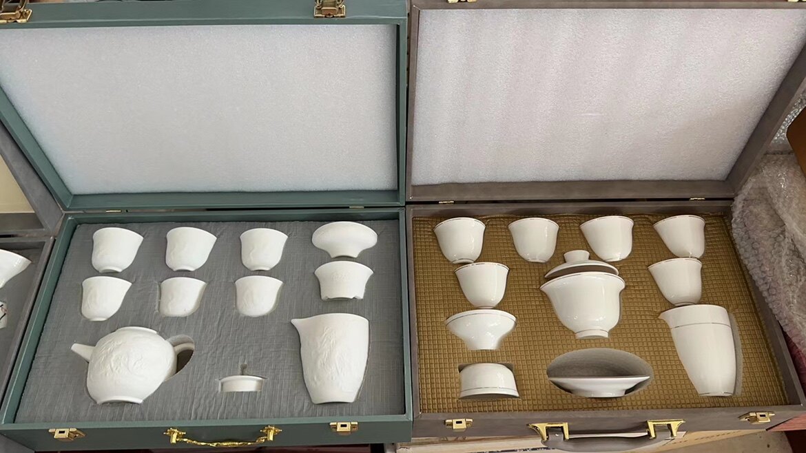淄博博山陶瓷琉璃大观园陶瓷功夫茶具套装礼盒装整套商务伴手礼图片