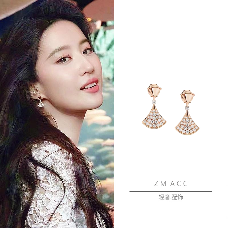 diva耳环镀18K金简约通勤女