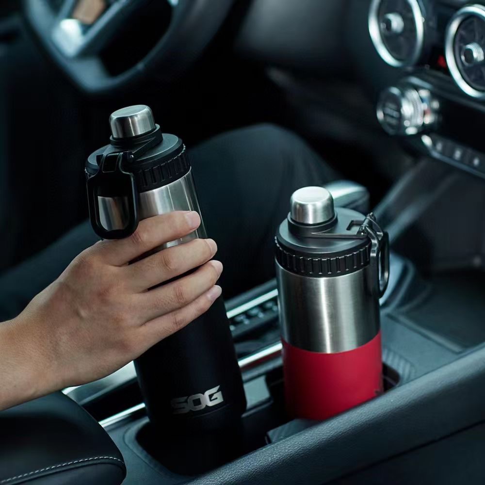 SOG索格 530ml大容量壶宽口径双层真空304不锈钢饮水杯便携随行杯