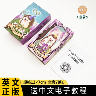 正版12×7刺猬塔牌罗Hedgehog Tarot塔luo牌韦特动物神谕卡牌桌游