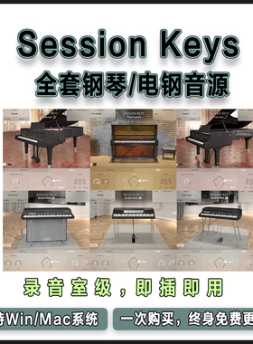 Session Keys 全套录音室级钢琴S/Y/Upright电钢R/S/W康泰克音源