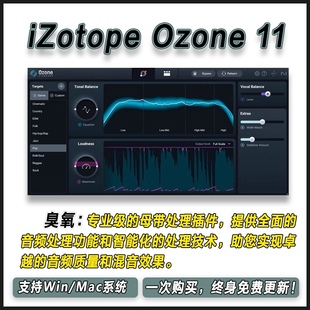 iZotope Ozone 11 臭氧11一键AI智能母带处理效果器后期混音插件