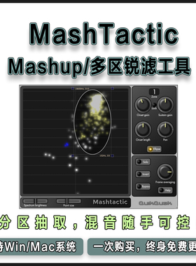 MashTactic 多区锐滤插件分离重塑人声/鼓/伴奏制作Mashup/Remix