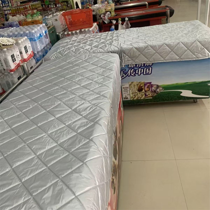 冰箱冰柜盖子上面的保温棉被子防水遮阳展示柜盖巾盖布隔热冷柜罩