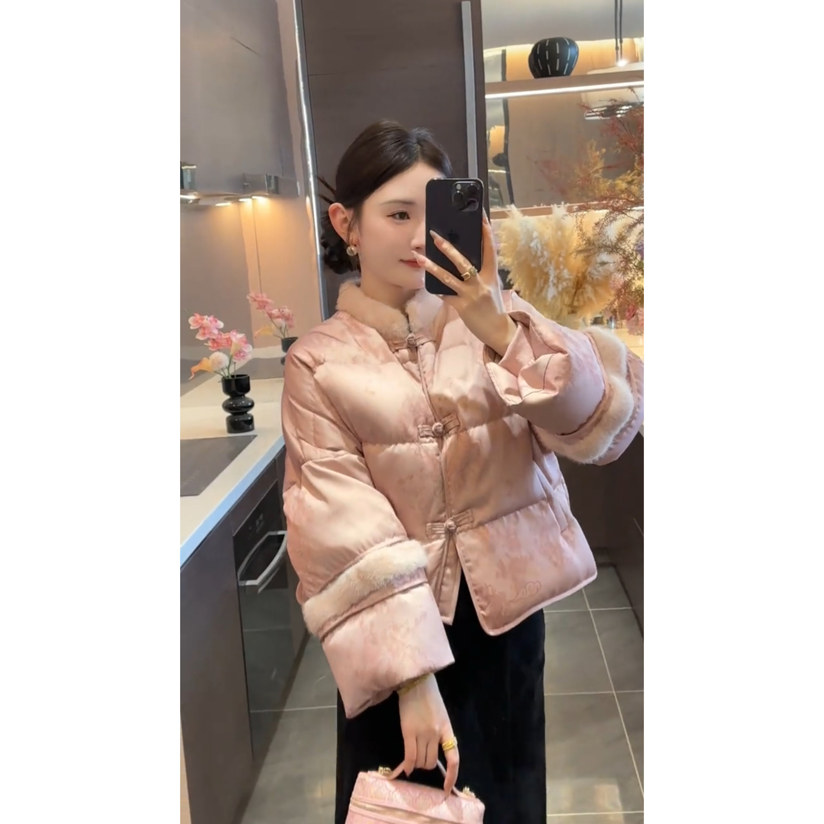新中式国风盘扣粉色羽绒服女冬季短款洋气百搭保暖棉衣棉袄外套女,女装/女士精品,棉衣/棉服,淘宝优惠券,粉丝福利购,淘宝优惠卷