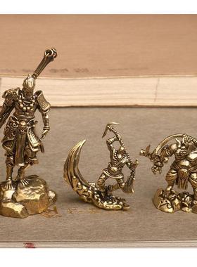 黄铜小摆件桌面沙和尚悟空猪八戒西游记茶道茶宠装饰品礼品工艺品