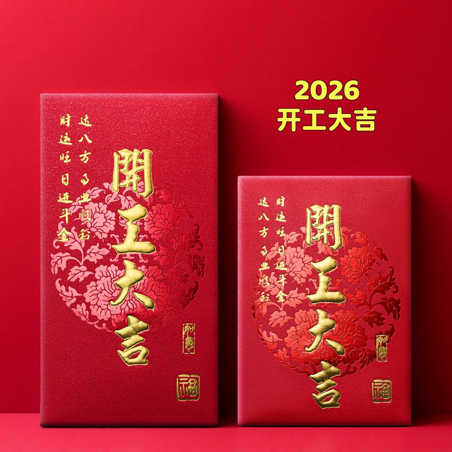 2026开工大吉红包开业大吉利是封简约开市开张开门喜庆员工红包袋,节庆用品/礼品,红包/利是封,淘宝优惠券,粉丝福利购,淘宝优惠卷
