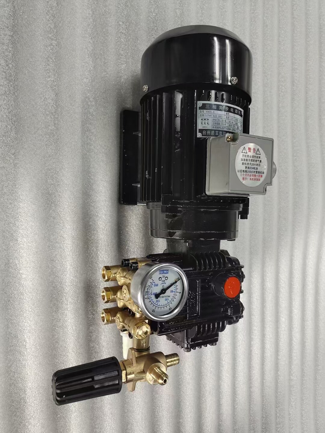 穿孔机高压水泵 一体泵水泵带电机 接旋转头 M12 金马宝玛富马通