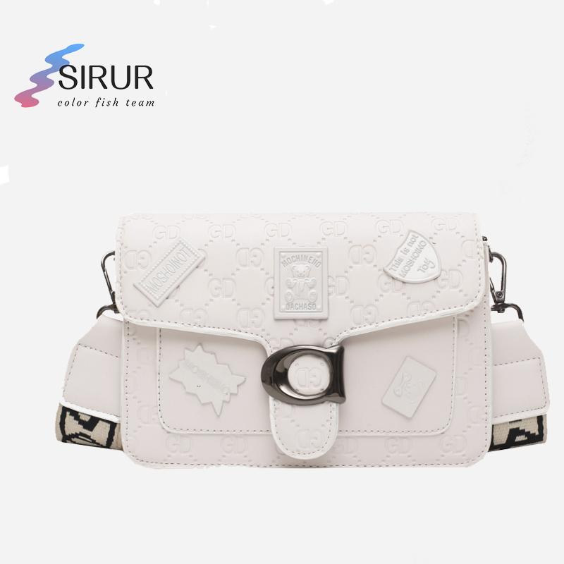 SIRUR2020新款宽带女包夏季小方包单肩潮流链条ins斜挎包时尚