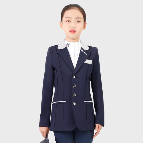 Hello Horse意大利品牌儿童马术盛装舞步西服马术比赛骑士服上衣