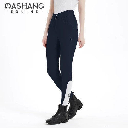 Mashang Equine女款骑马裤高腰贴钻训练马裤透气马术裤WHB2217