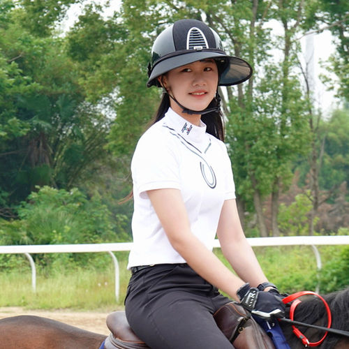 Hello Horse意大利品牌马术遮阳帽防晒帽女头盔夏季防紫外线帽檐