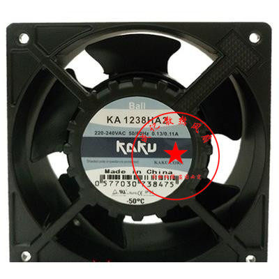 KA1238HA2原装KAKU卡固220V 0.13A含油 金属扇叶 防水 耐高温风扇