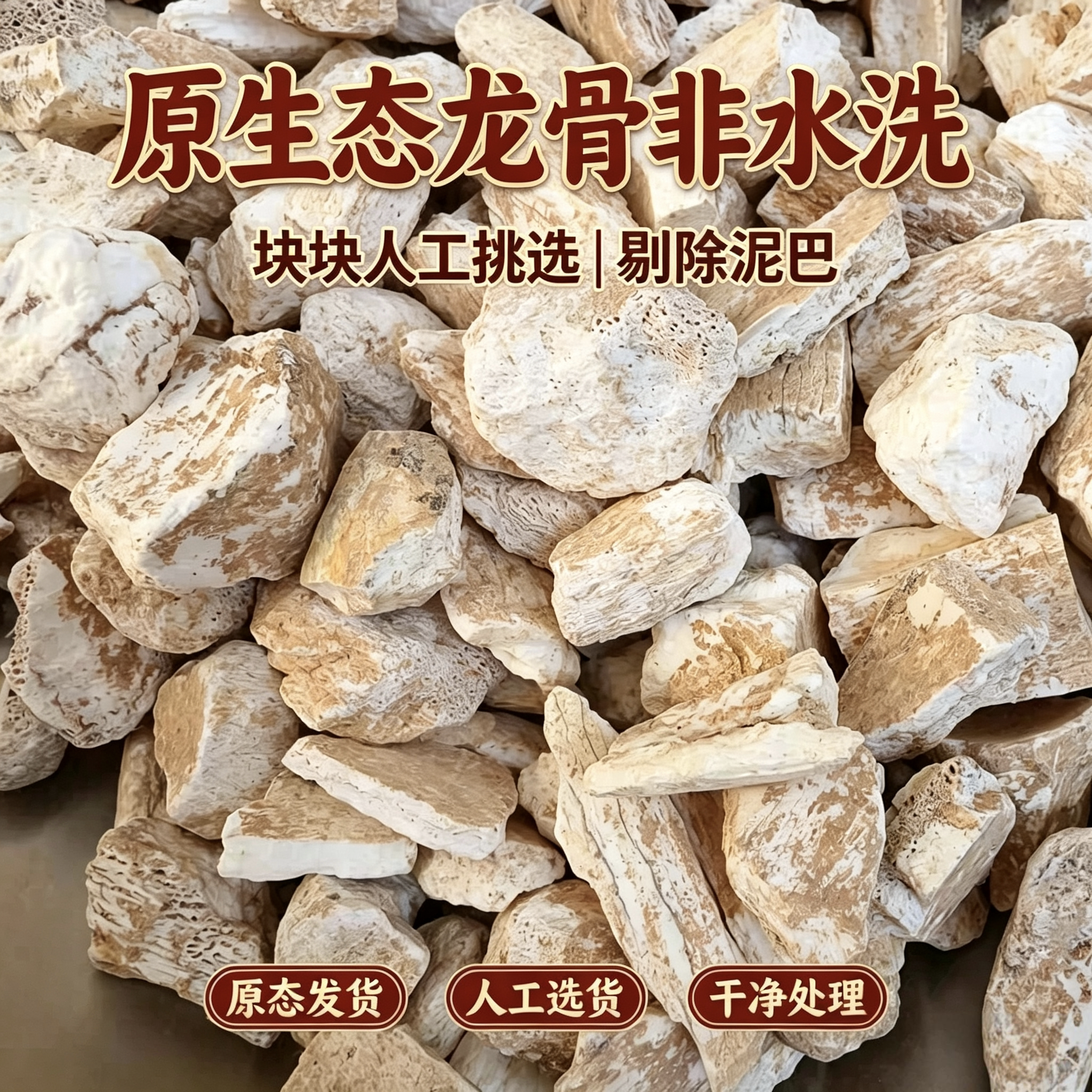 中药材白龙骨土龙骨生龙骨正宗原
