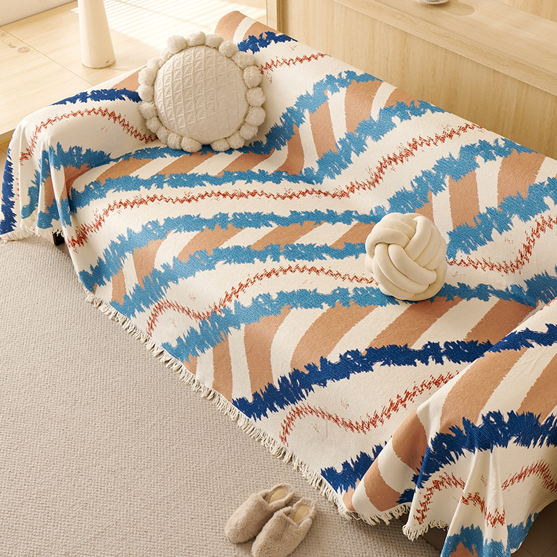 秋冬新款加厚雪尼尔沙发巾沙发盖布一片式整张全盖防滑防尘防猫抓